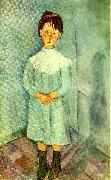 Amedeo Modigliani flicka i blatt painting